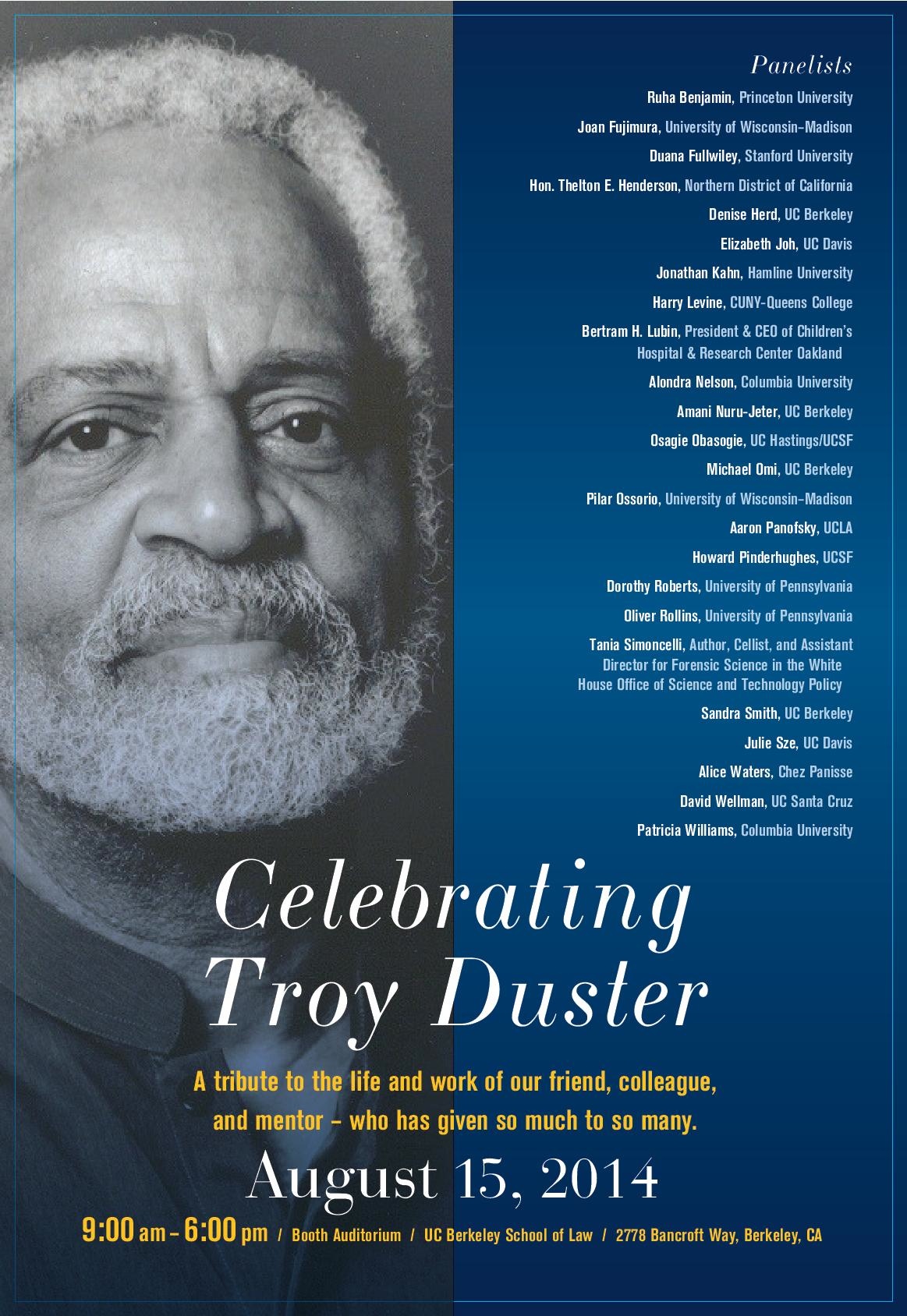 Celebrating Troy Duster