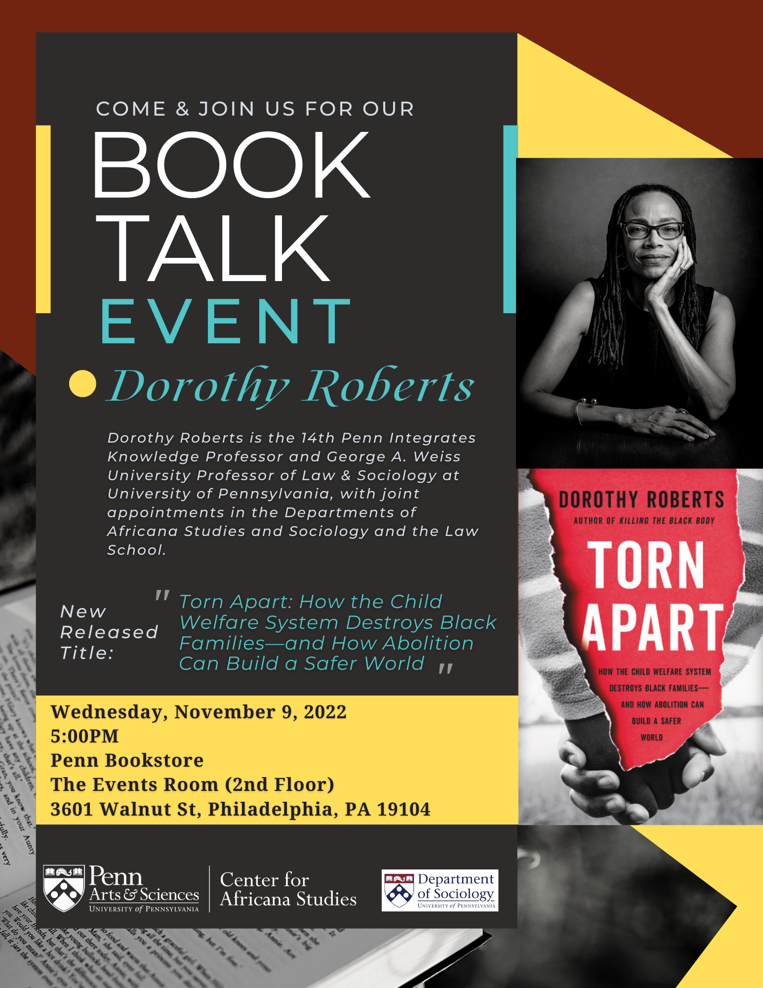 Book Talk w/PRSS Director Dorothy Roberts: 